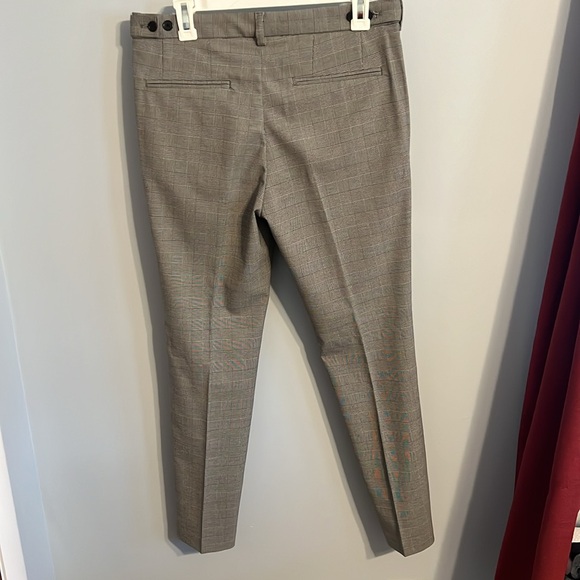 H&M mens skinny cropped plaid pants waist size 31 with button adjustment - Picture 2 of 3